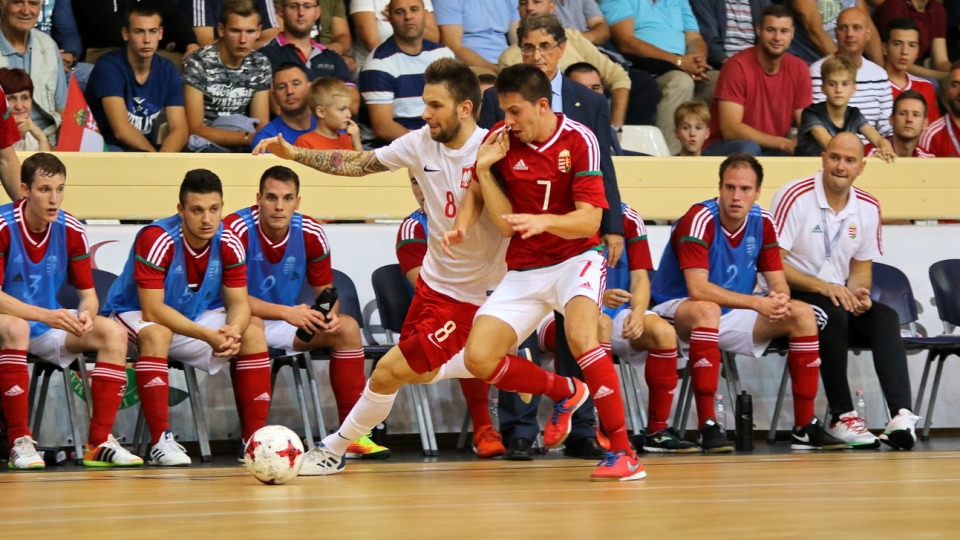 Hungary futsal team take slender lead into play-off second leg
